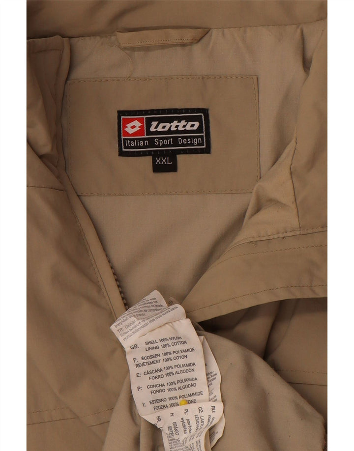 Lotto Chaqueta Bomber para Hombre UK 44 2XL Beige Nylon