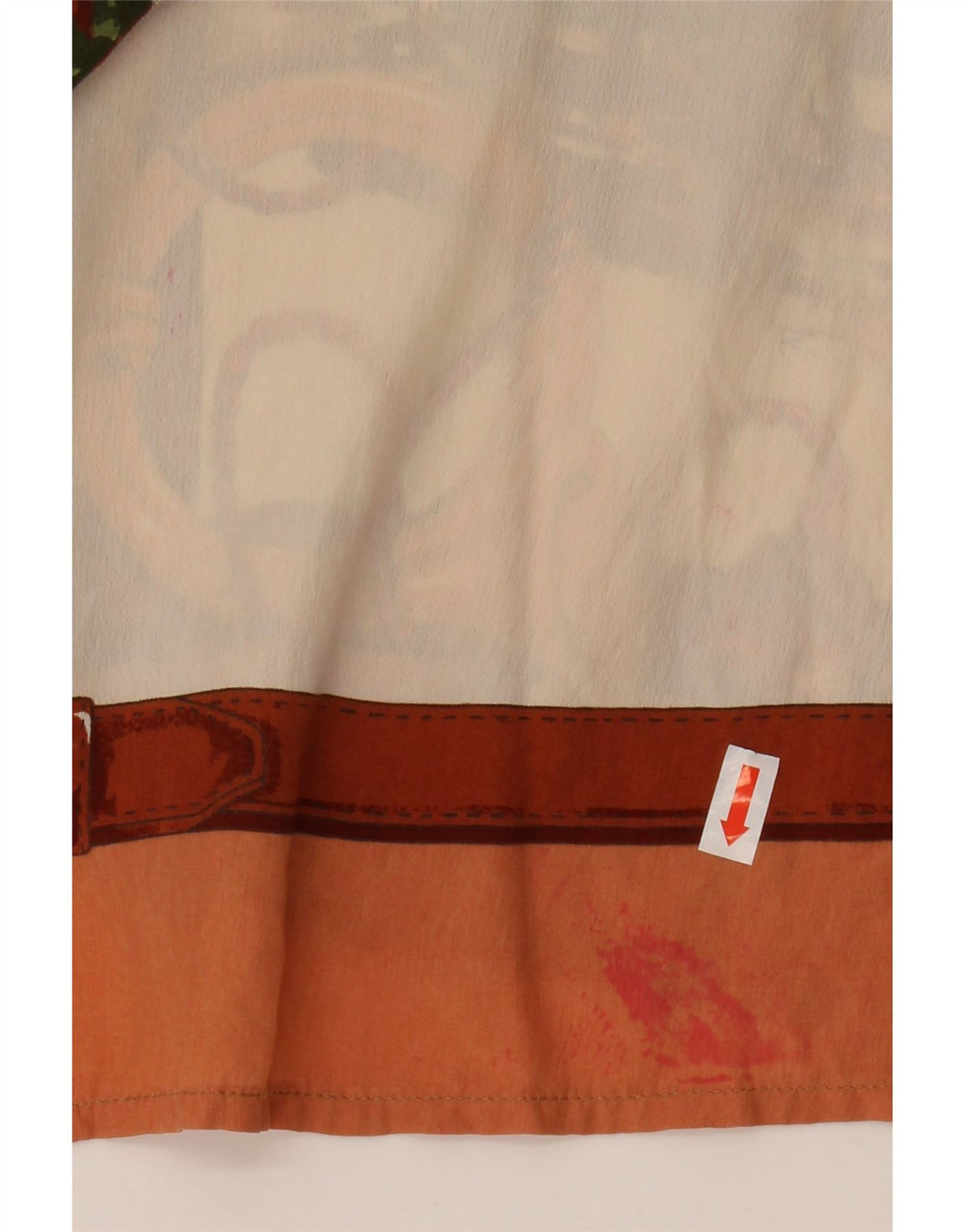 GABRI ELLE LA CAMICIA Blusa camisera gráfica para mujer UK 40 Large Off White