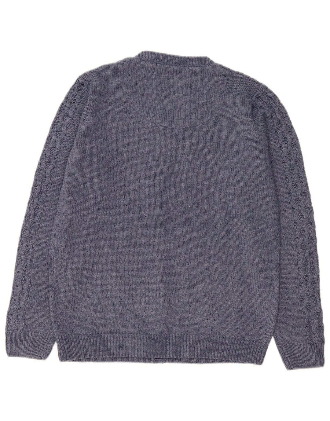 Vintage mujer oversized Cardigan suéter Reino Unido 10/12 pequeño acrílico azul marino