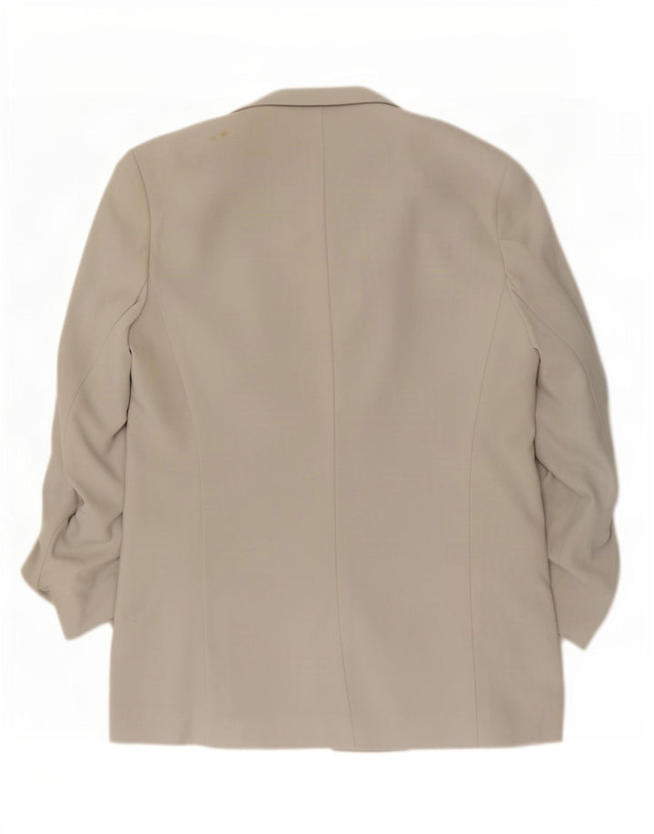 Marks & Spencer Chaqueta tipo blazer abierta larga para mujer UK 40 Gris medio