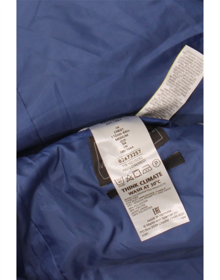 MARKS & SPENCER Chaqueta tipo blazer entallada para hombre UK 44 2XL Azul marino