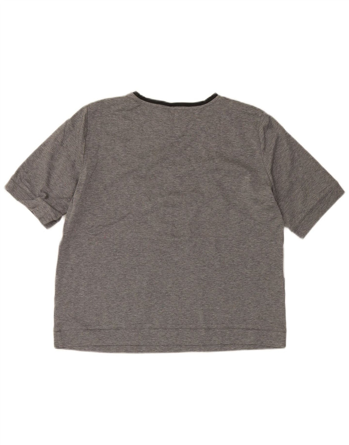 MAX MARA Camiseta de fin de semana para mujer Top UK 46 Large Grey Colourblock