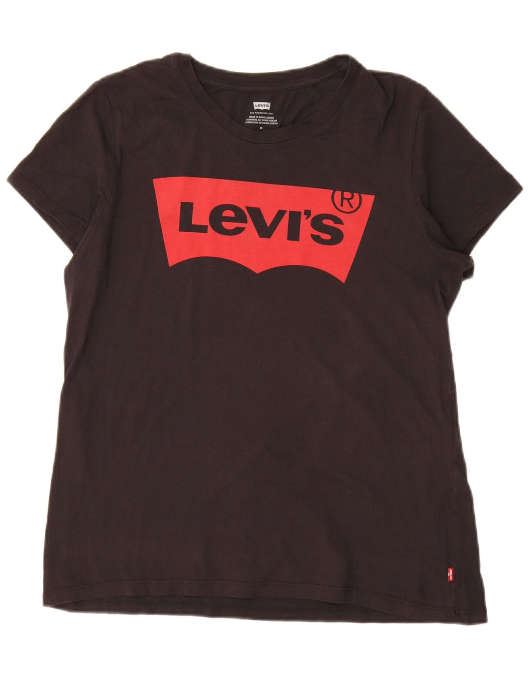 Levi's - Camiseta gráfica para mujer, talla 40, talla M, color negro