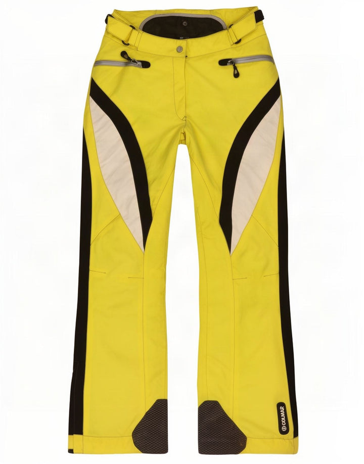 Pantalón De Esquí Colmar Mujer IT 44 Poliamida Color Block Amarillo Medio