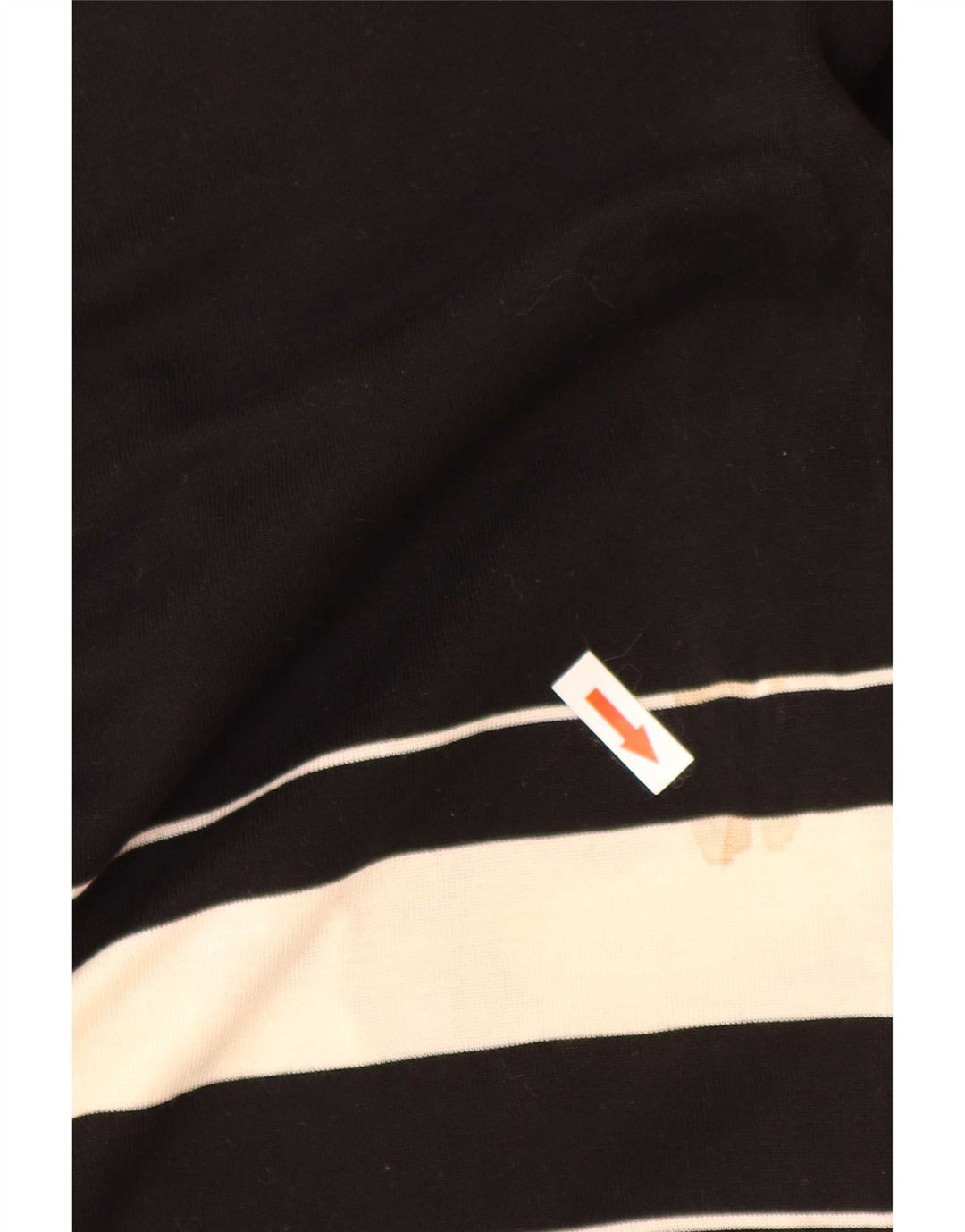 Zara Mujer Blusa Top UK 42 Medium Black Colourblock Lyocell
