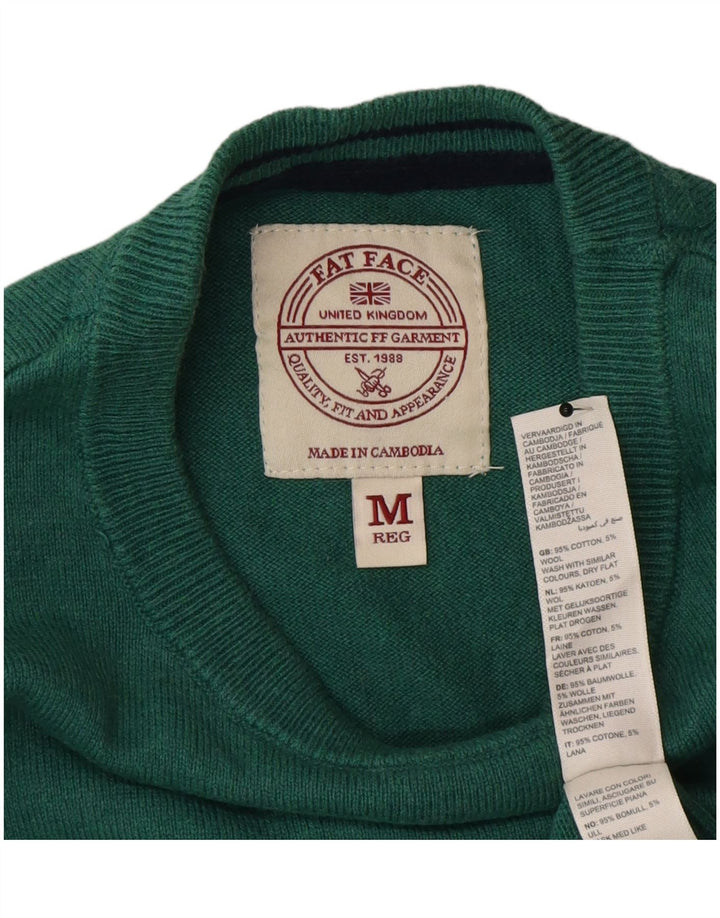 Jersey De Cuello Redondo Para Hombre Fat Face Algodón Verde Medio