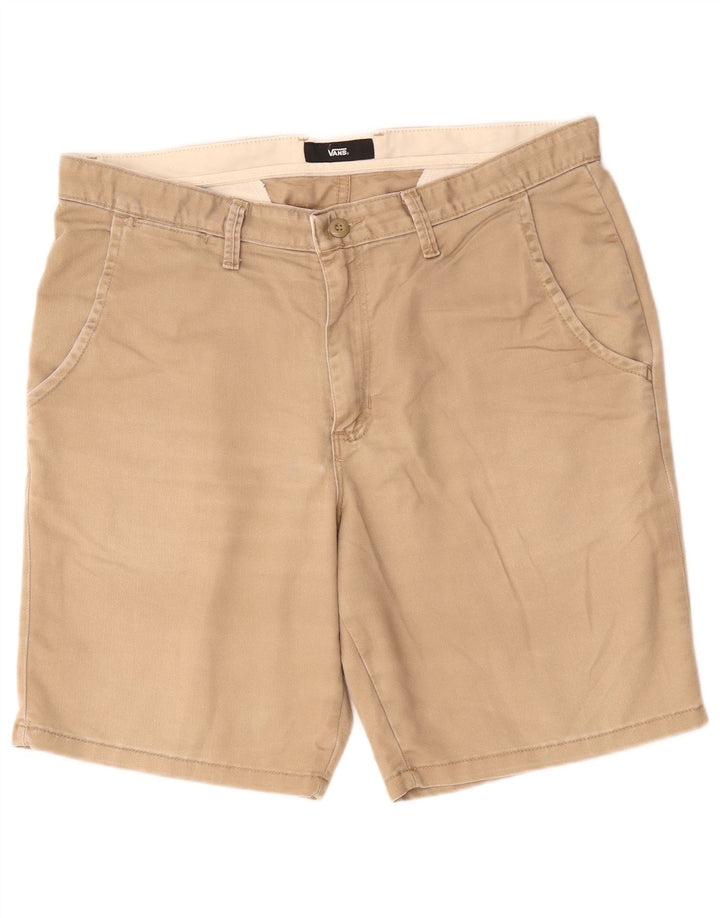 Vans Mens Chino Shorts W36 Grande Algodón Beige