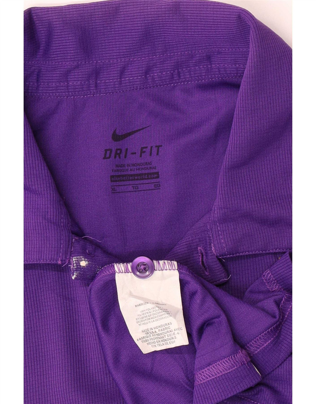 Nike Polo gráfico de manga corta para hombre XL Poliéster morado