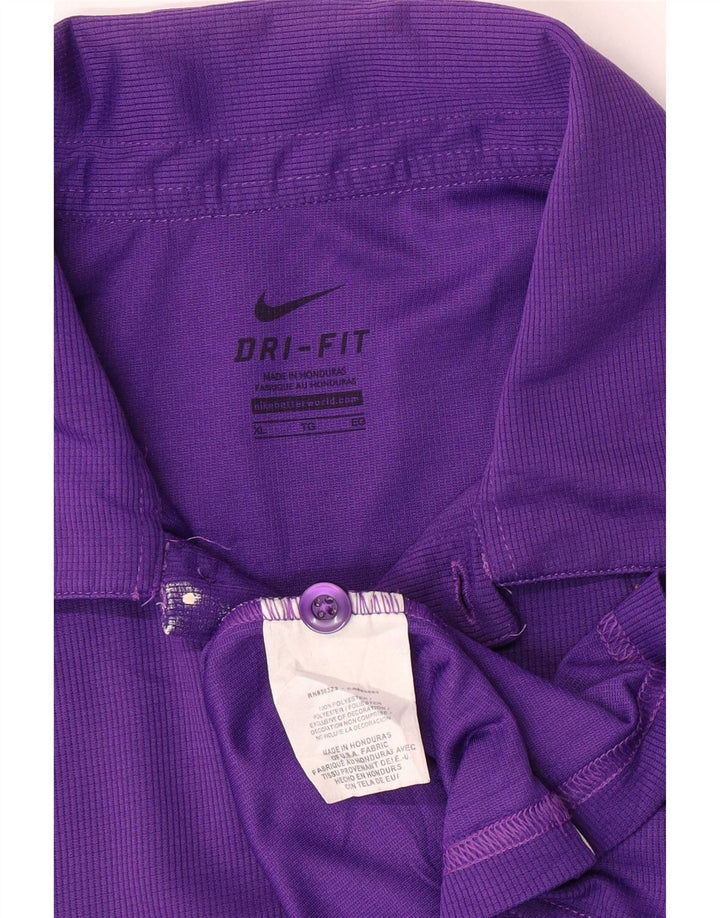 Nike Polo gráfico de manga corta para hombre XL Poliéster morado