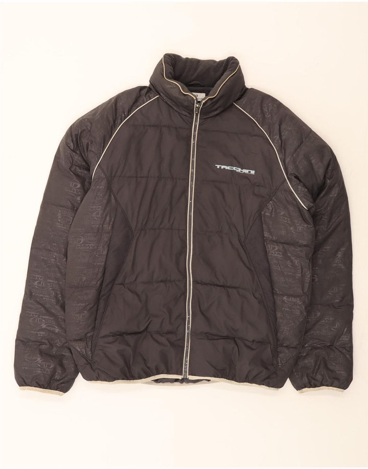 Sergio Tacchini Chaqueta acolchada para hombre ES 42 XL Gris Colorblock Poliéster