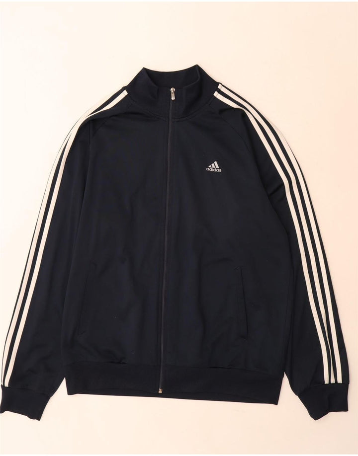 Adidas Mens Clima 365 Chándal Top Chaqueta Grande Azul Marino Poliéster