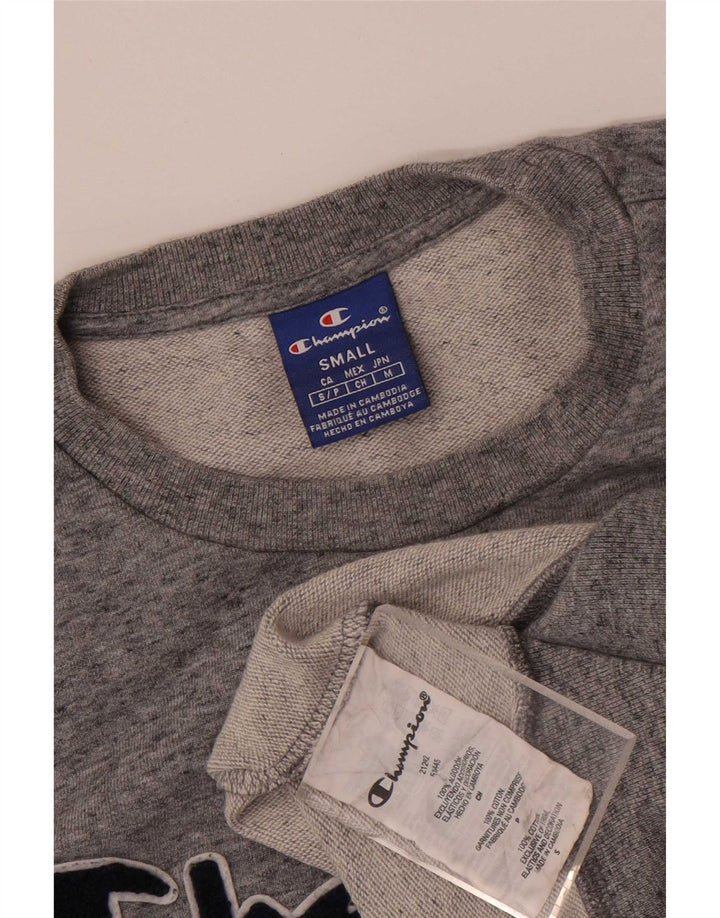 Champion Sudadera Gráfica para Hombre Jersey Pequeño De Algodón Moteado Gris