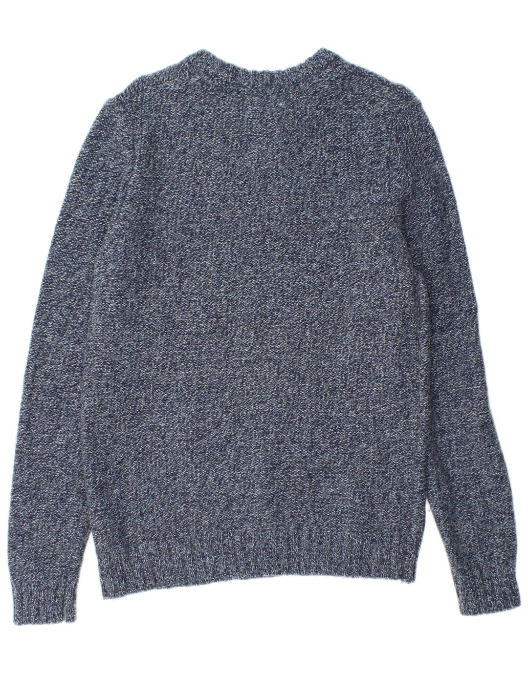 Jersey de punto con cuello redondo para hombre de Fat Face, tamaño pequeño, de lana moteada en azul marino