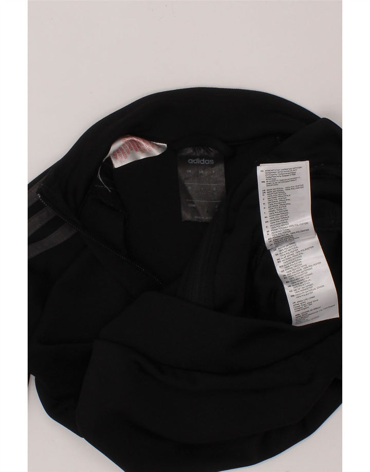 ADIDAS Boys Climalite Tracksuit Top Jacket 5-6 Years Black Polyester Vintage Adidas and Second-Hand Adidas from Messina Hembry 