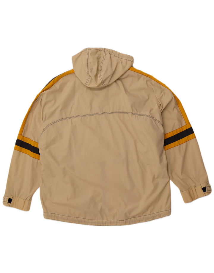 ASTROLABIO Chubasquero con capucha para hombre IT 50 Large Verde Colorblock Algodón