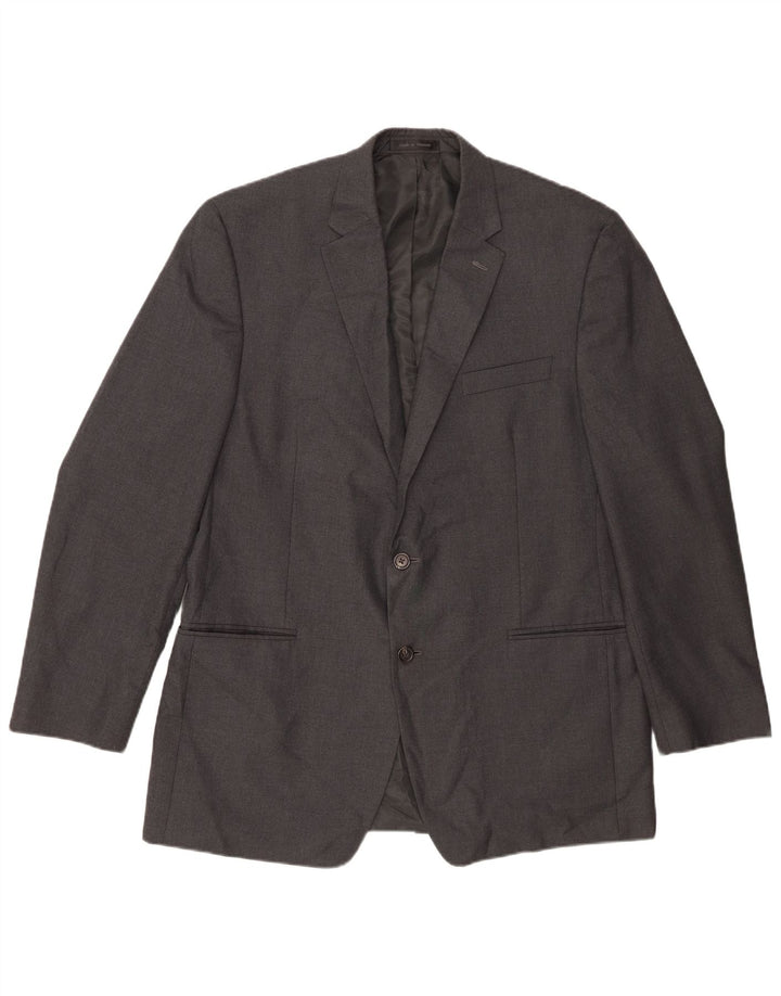Chaps Chaqueta tipo blazer de 2 botones para hombre UK 44 2XL Poliéster gris