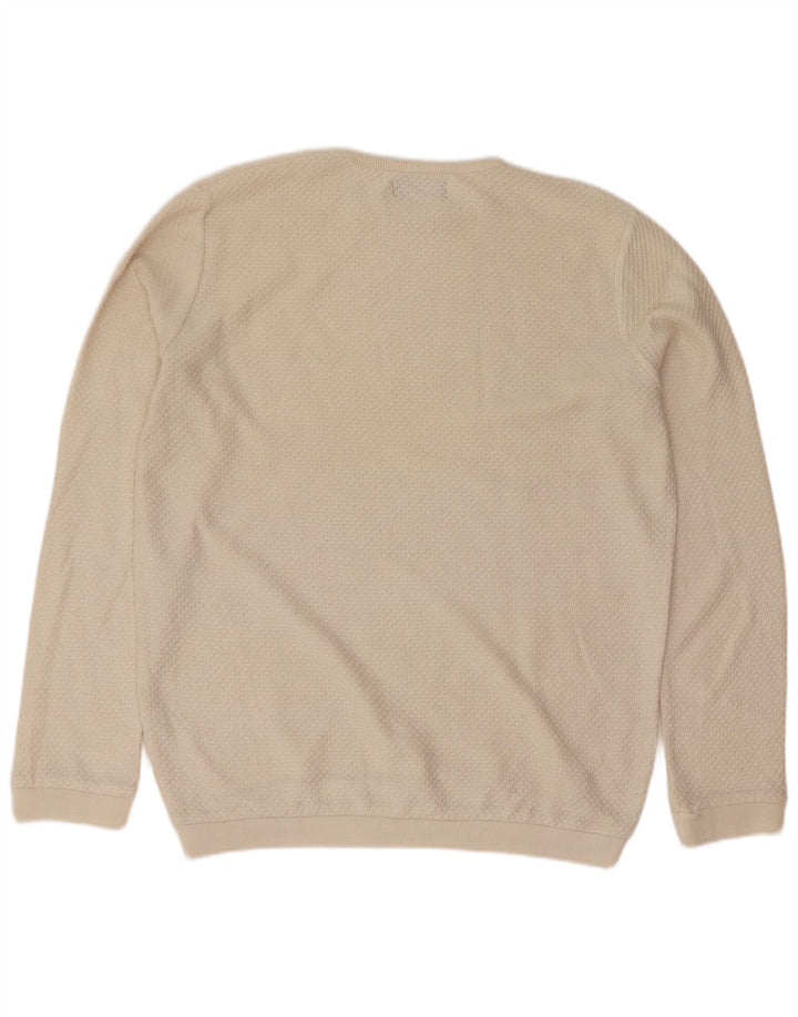 Zara Hombre Jersey De Cuello Redondo Jersey Pequeño Beige