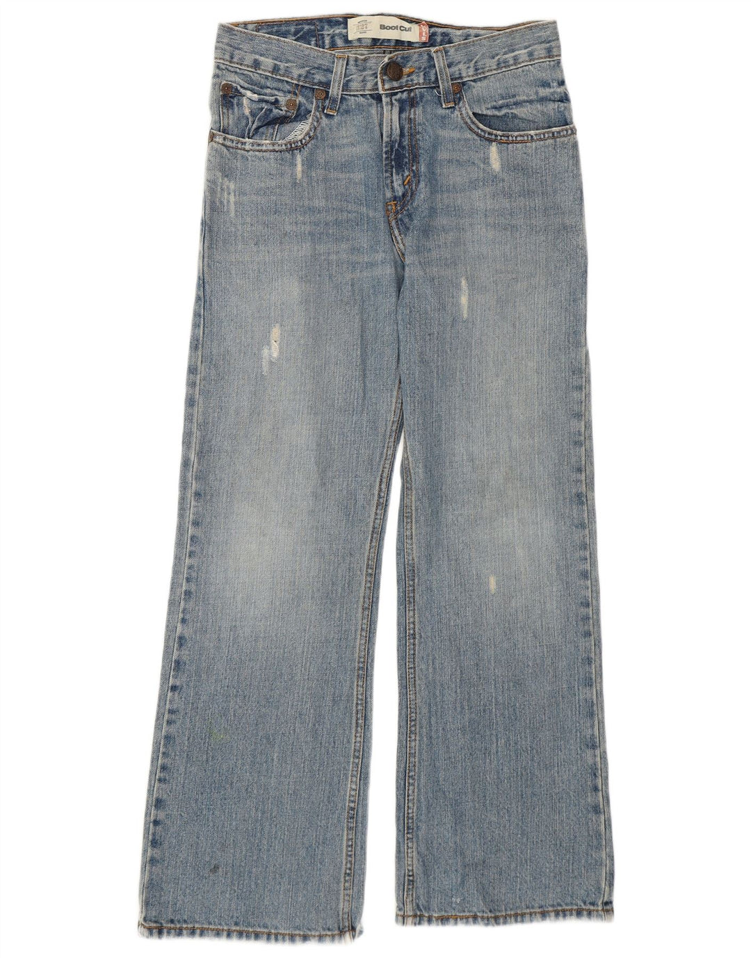 Levi's Jeans 527 desgastados para mujer, talla 12, mediano, W28, L27, azul