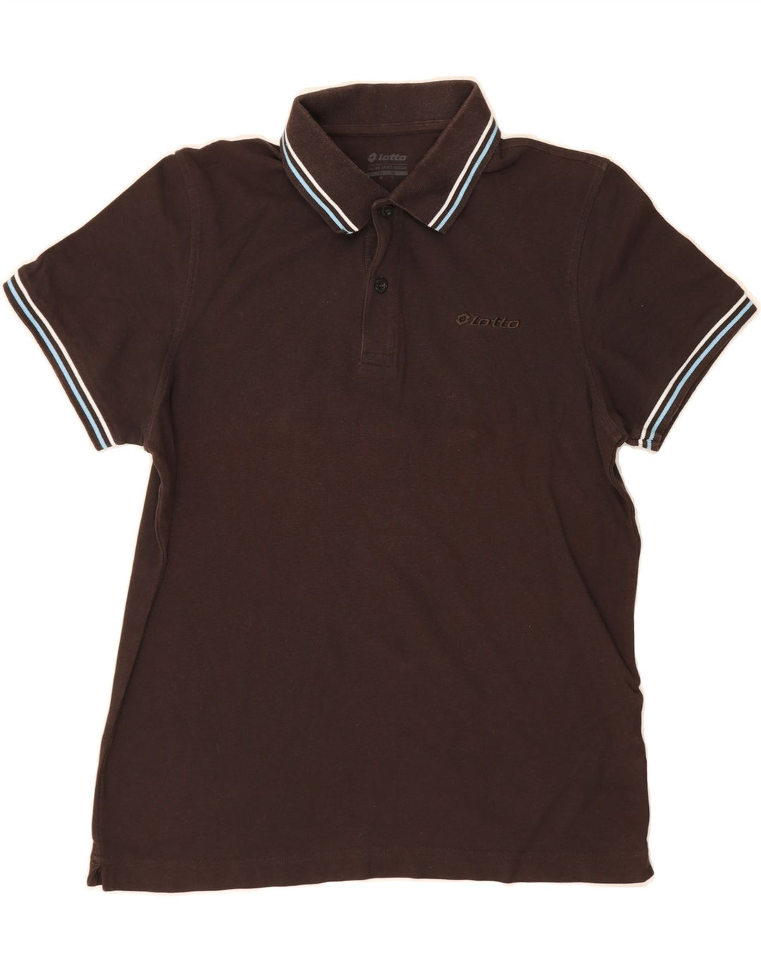 LOTTO Mens Polo Shirt Medium Brown Cotton Vintage Lotto and Second-Hand Lotto from Messina Hembry 