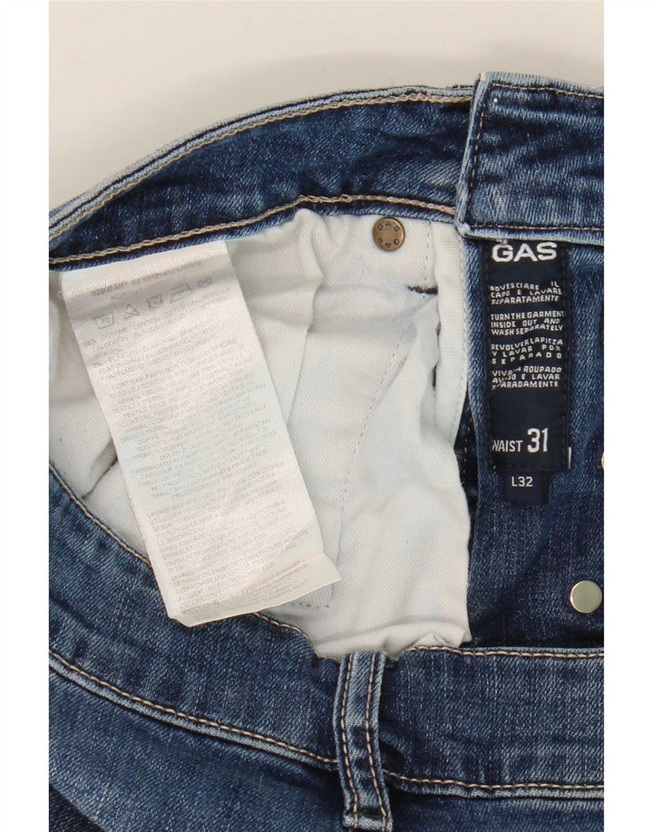 Vaqueros Slim Mujer Gas W31 L27 Algodón Azul