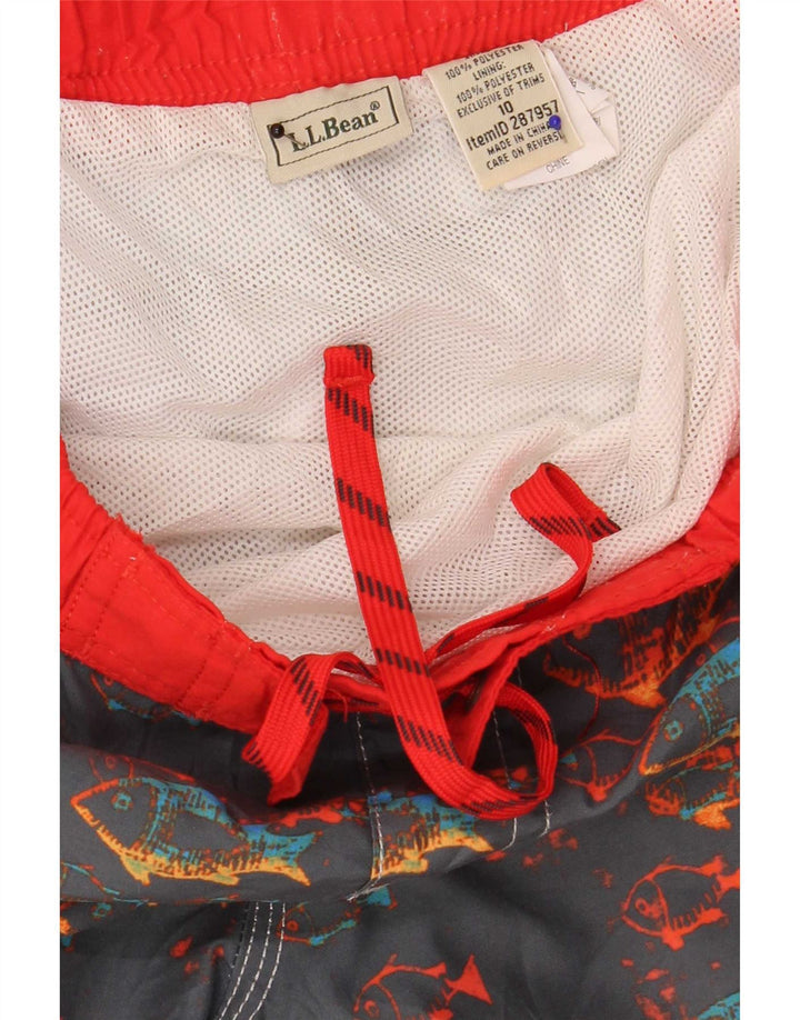 L.L.Bean Bañador con gráfico para niño 9-10 años Gris Poliéster