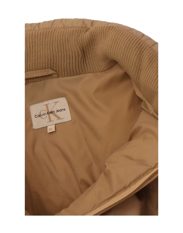 CALVIN KLEIN JEANS Chaqueta acolchada para hombre ES 42 XL Beige