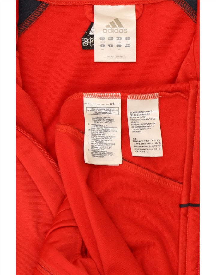Adidas - Chaqueta de chándal para hombre, talla 42/44, poliéster color rojo grande