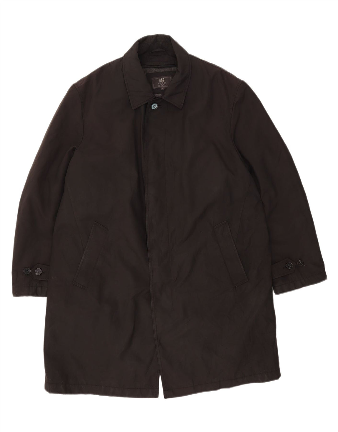 Marks & Spencer Abrigo para hombre UK 42 XL Poliéster negro