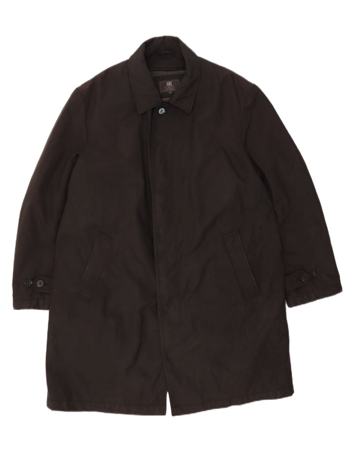 Marks & Spencer Abrigo para hombre UK 42 XL Poliéster negro