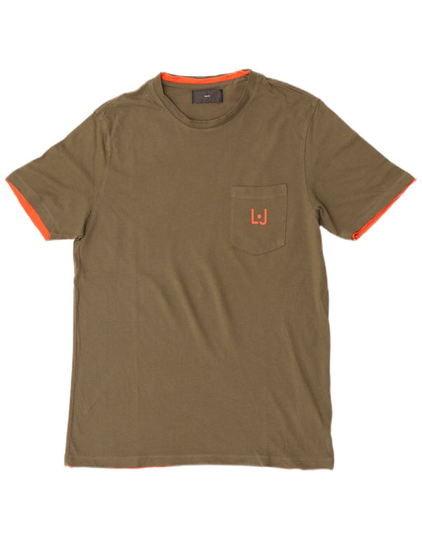 Camiseta Liu Jo Hombre Top Large Caqui Algodón