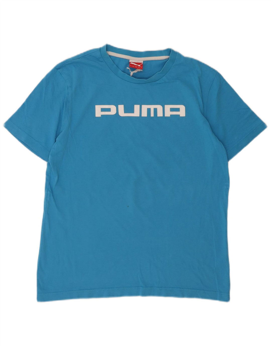 PUMA Camiseta gráfica para hombre Top Small Blue Cotton