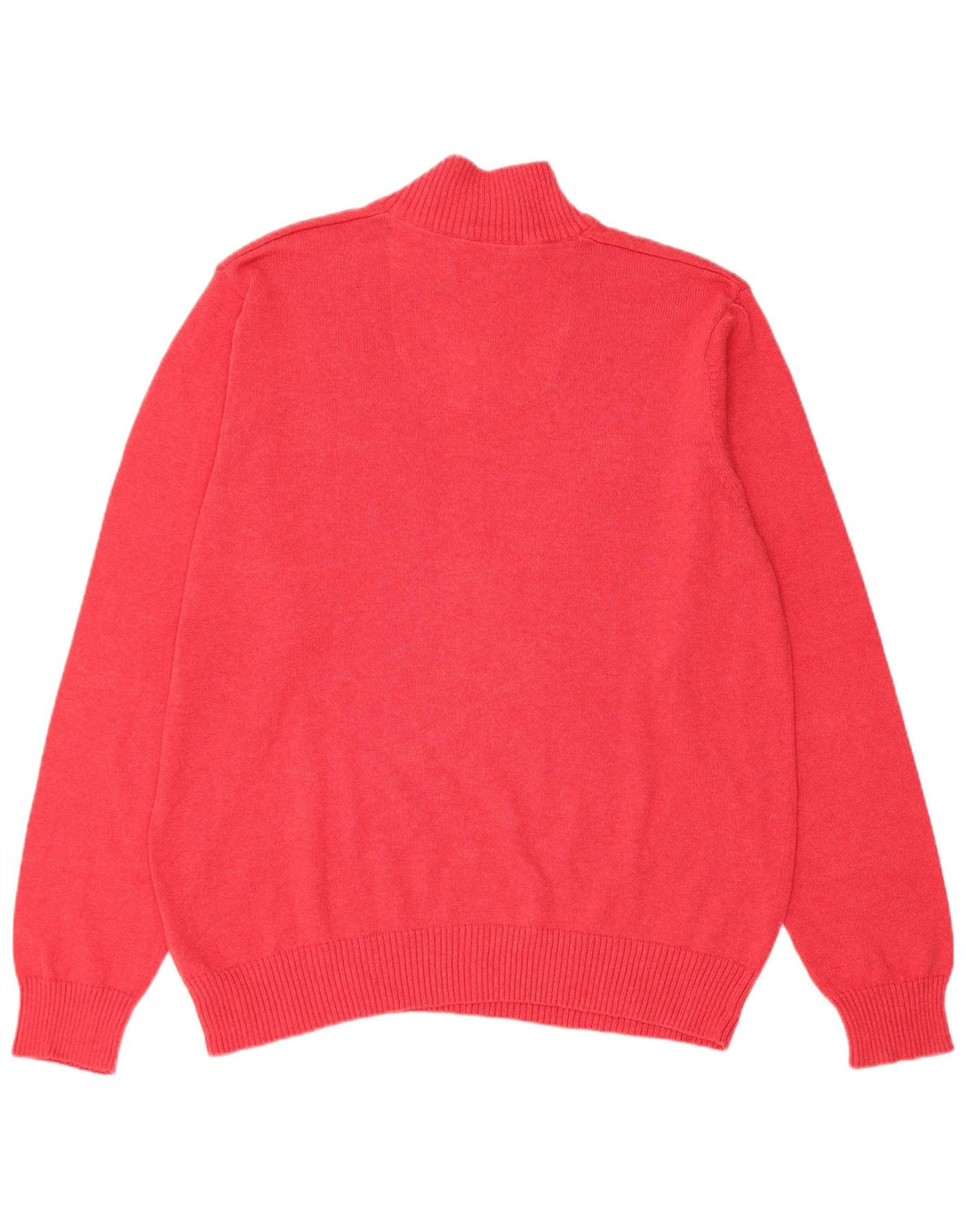 Marks & Spencer Suéter tipo jersey con cuello y cremallera de ajuste regular para hombre Algodón rojo grande