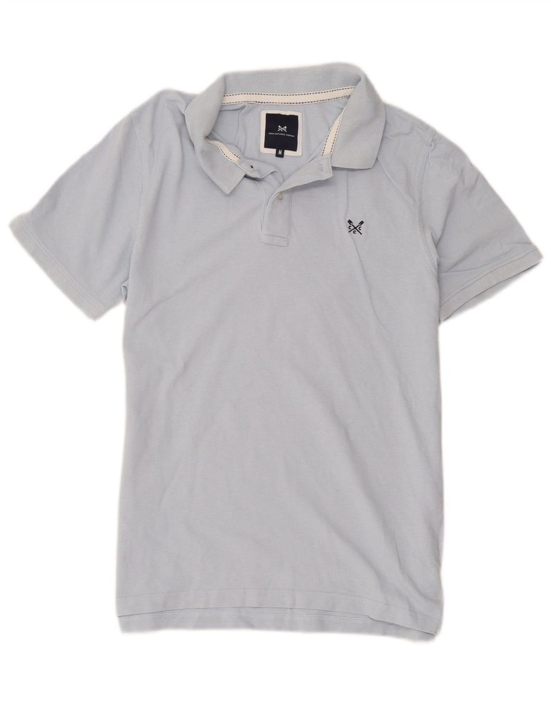 Crew Clothing Polo para hombre de algodón azul medio