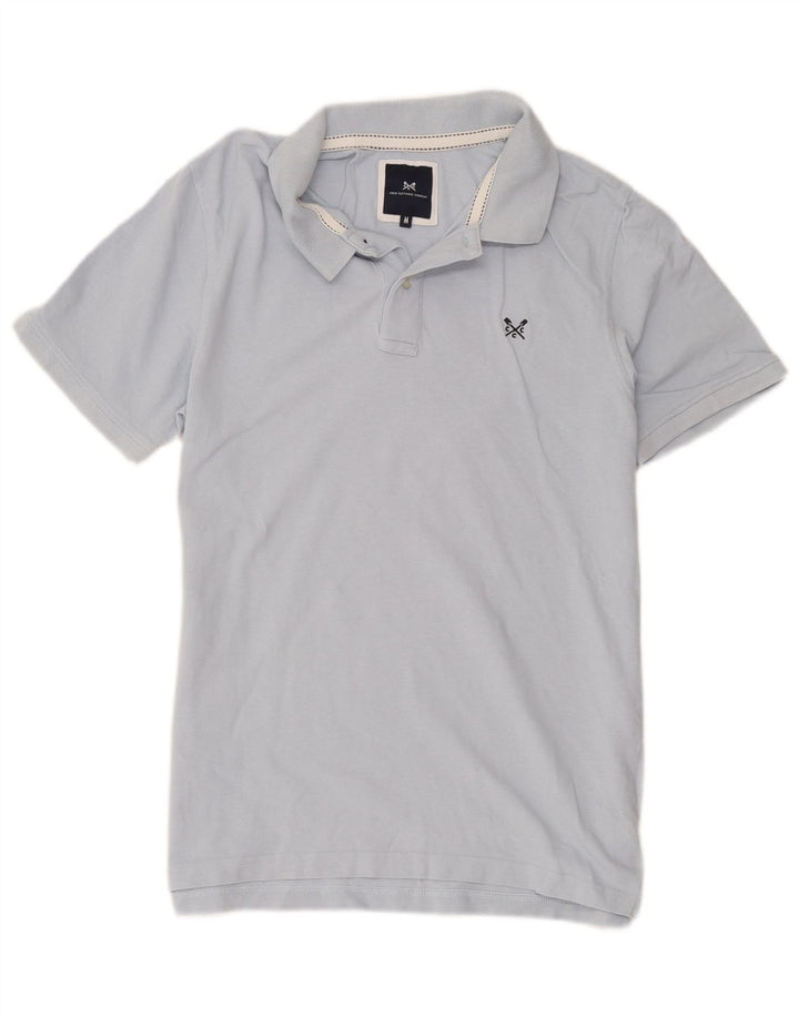 Crew Clothing Polo para hombre de algodón azul medio