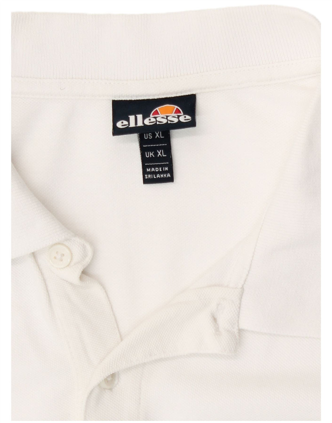 Polo Ellesse Hombre XL Blanco Algodón