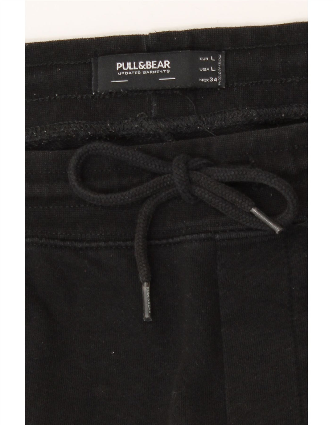 Pull & Bear - Pantalones cortos deportivos para hombre, talla grande, color negro