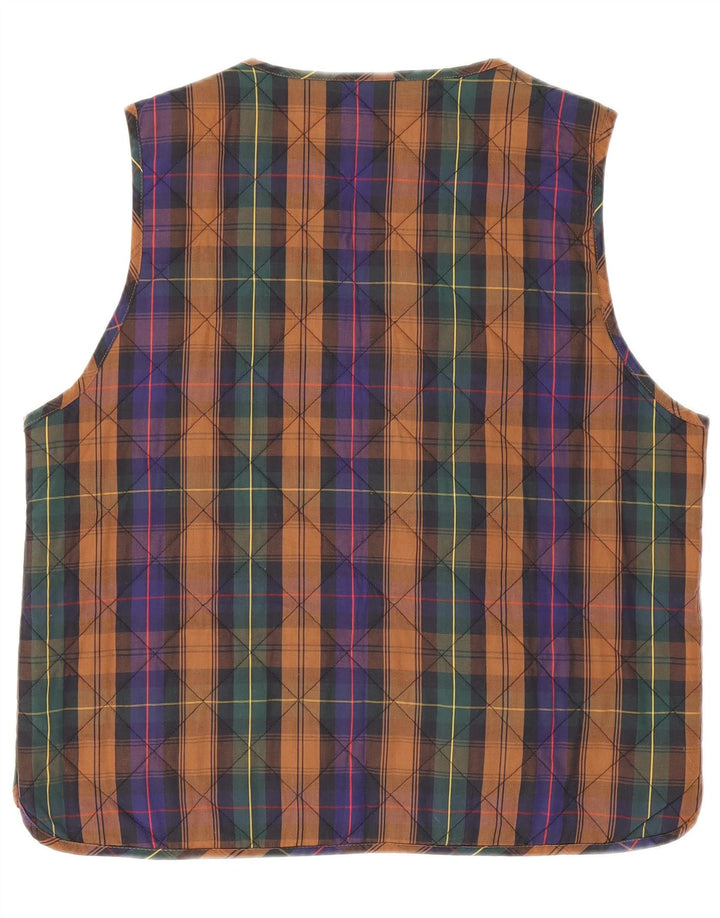 And Chaleco acolchado para mujer UK 44 Cuadros multicolores grandes