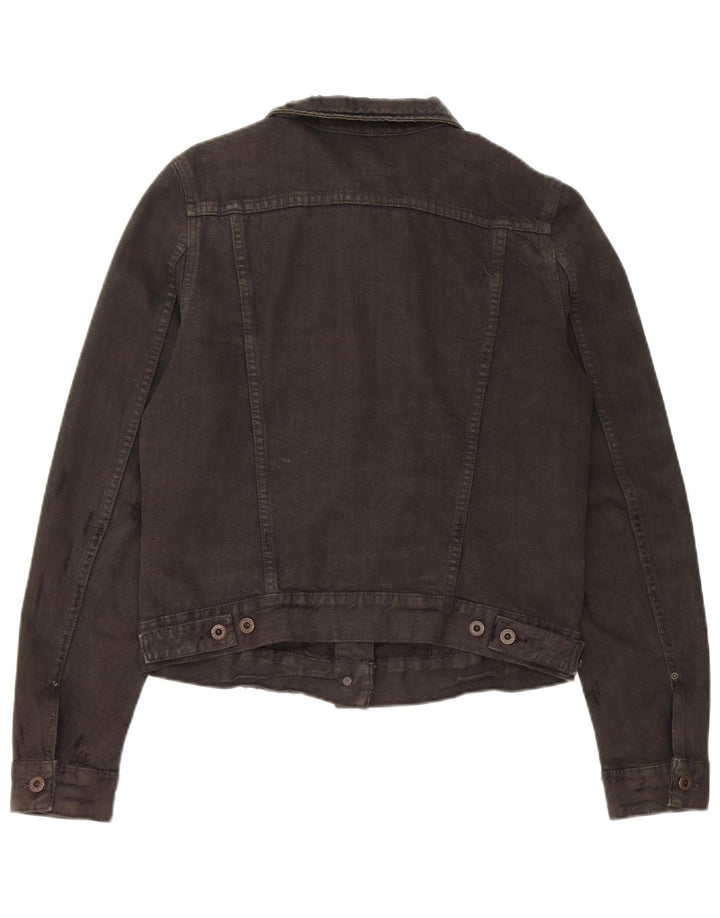 Polo Ralph Lauren - Chaqueta vaquera desgastada para mujer, talla 40, talla mediana, color negro