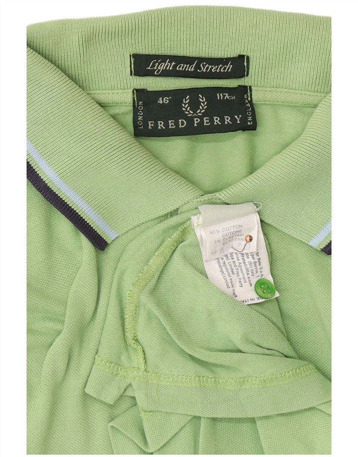 FRED PERRY Polo para hombre grande verde