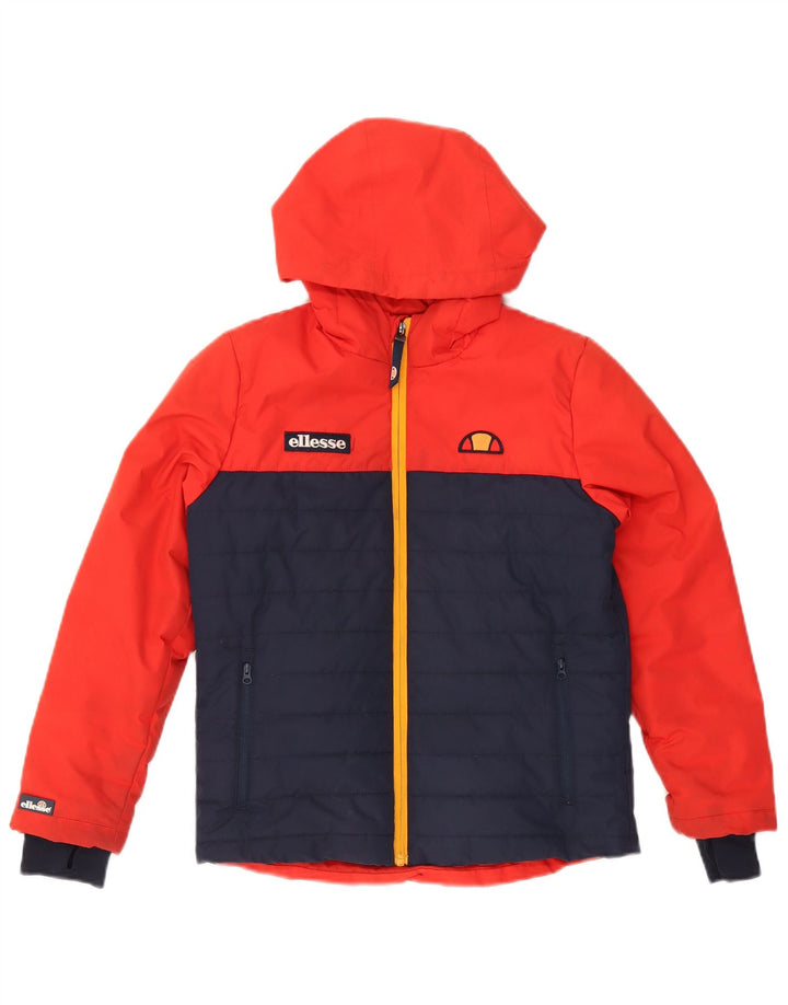 Ellesse Chaqueta acolchada con capucha para niño 10-11 años Poliéster color block rojo