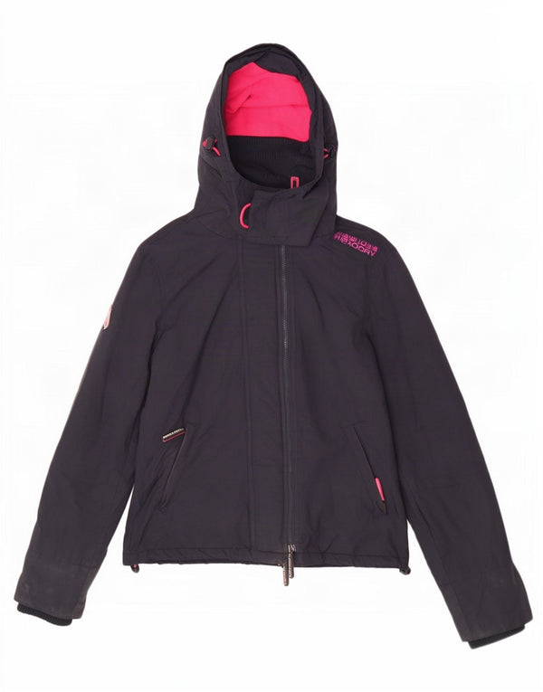 Superdry Chaqueta cortavientos Windcheater para mujer, talla 40, talla M, azul marino