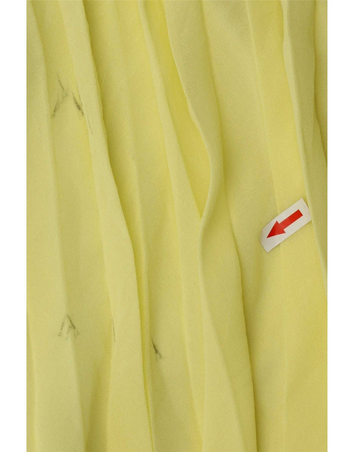 Zara Vestido largo sin mangas para mujer UK 42 Amarillo medio