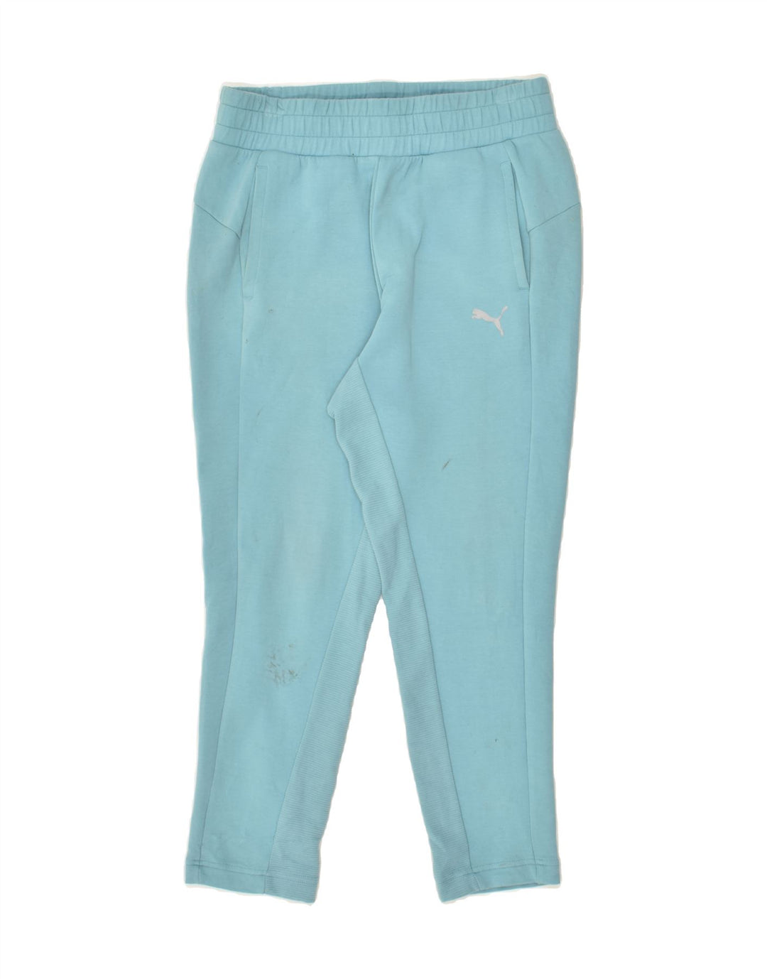 PUMA Womens Tracksuit Trousers UK 10 Small Blue | Vintage Puma | Thrift | Second-Hand Puma | Used Clothing | Messina Hembry 
