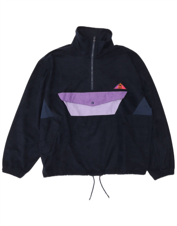 Aesse Chaqueta anorak para hombre UK 38 Medium Azul marino Colorblock