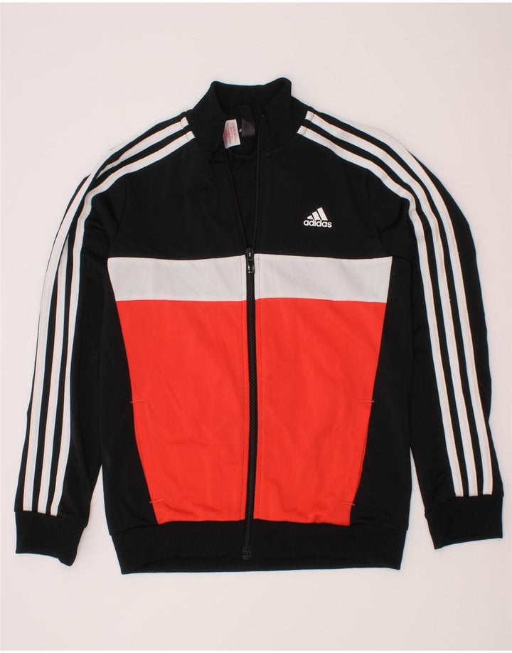 Adidas - Chaqueta de chándal para niño, 9-10 años, color negro, poliéster