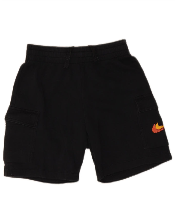 NIKE Pantalones cortos deportivos para niños 10-11 años Mediano Negro Algodón