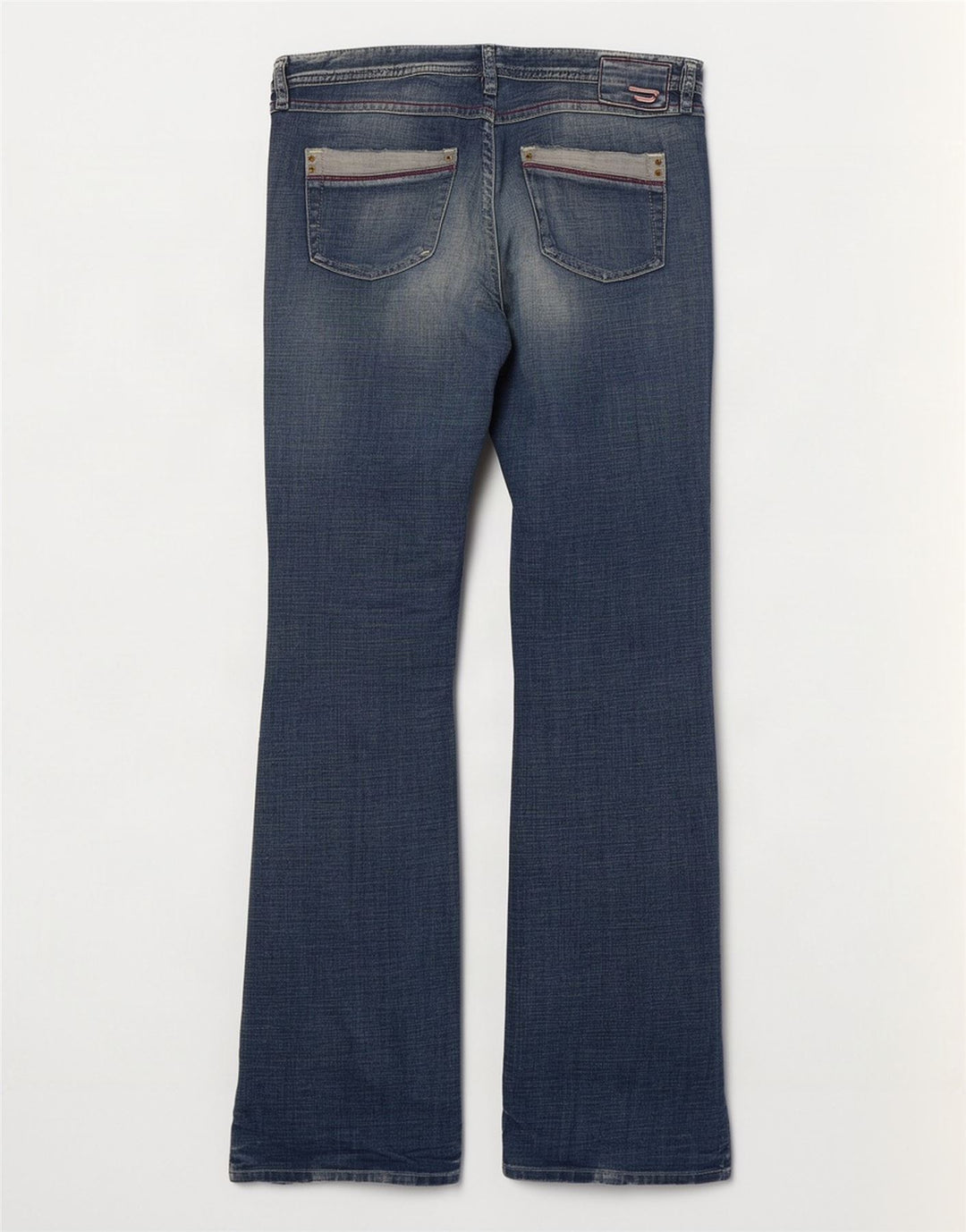 Diesel Vaqueros Bootcut Desgastados para Mujer UK 40 Large W32 L33 Algodón Azul