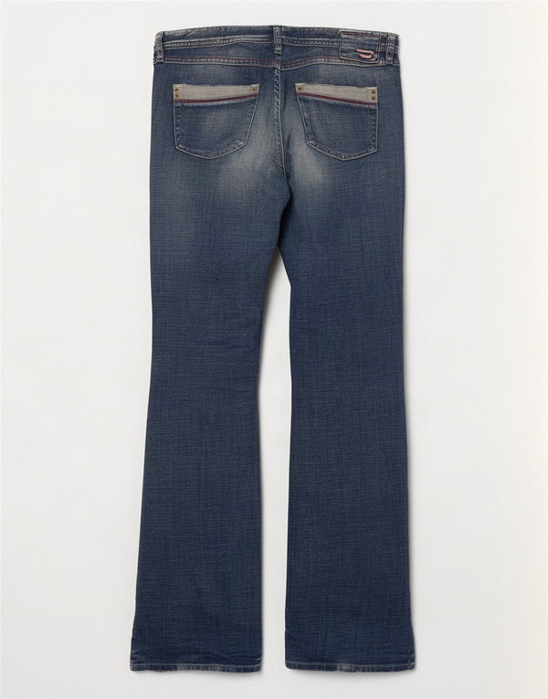 Diesel Vaqueros Bootcut Desgastados para Mujer UK 40 Large W32 L33 Algodón Azul