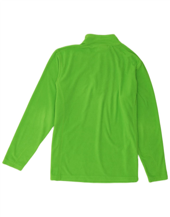 Columbia - Jersey de forro polar con cremallera y cuello para hombre, poliéster verde grande
