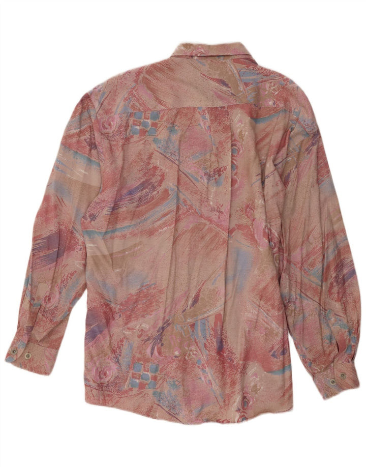 Fairbanks Camisa con estampado abstracto para hombre Talla 46 XL Rosa